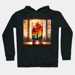 Colorful Maple Forest inside Glass Hoodie